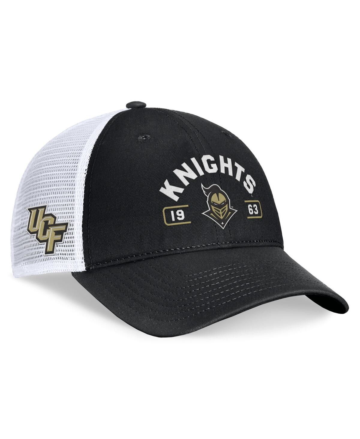 Men's / Ucf Knights Free Kick Trucker Adjustable Hat - Black, White