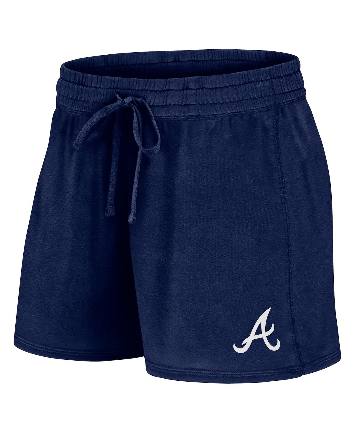 Fanatics Women's Atlanta Braves Start To Finish Combo Pack T-shirt Shorts In Navy
