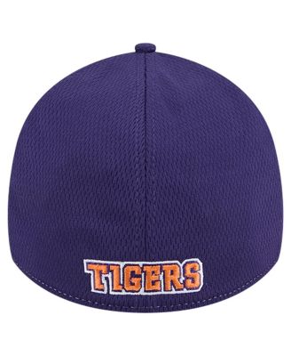 Men's Heather Gray/Purple Clemson Tigers Two-Tone 39THIRTY Flex Hat