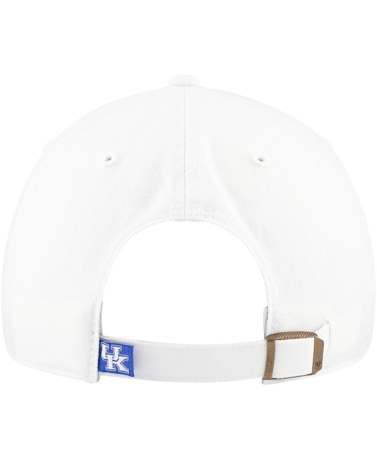 47 Brand Women's White Kentucky Wildcats Sidney Clean Up Adjustable Hat In White