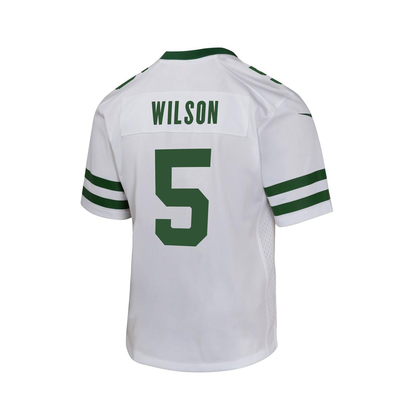 Детское джерси Nike Garrett Wilson New York Jets Legacy Game, цвет: Белый — фото 2