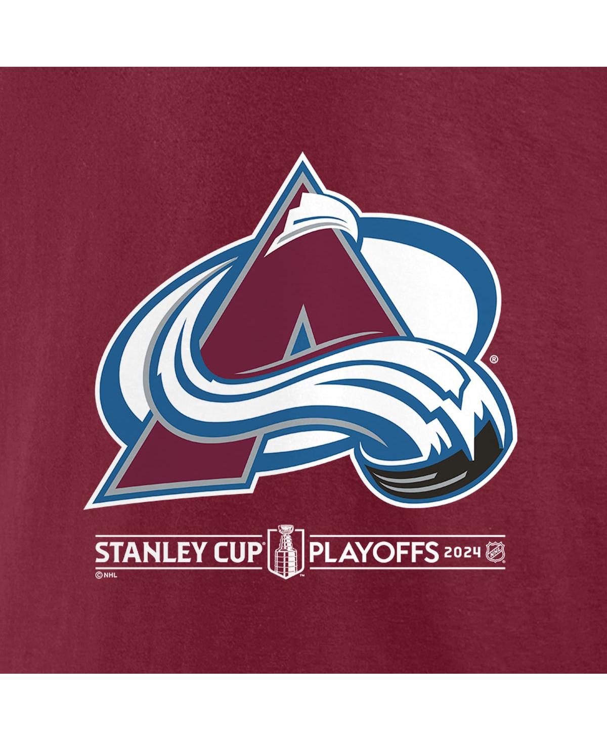 Fanatics Men'sColorado Avalanche 2024 Stanley Cup Playoffs Breakout T-Shirt - Burgundy