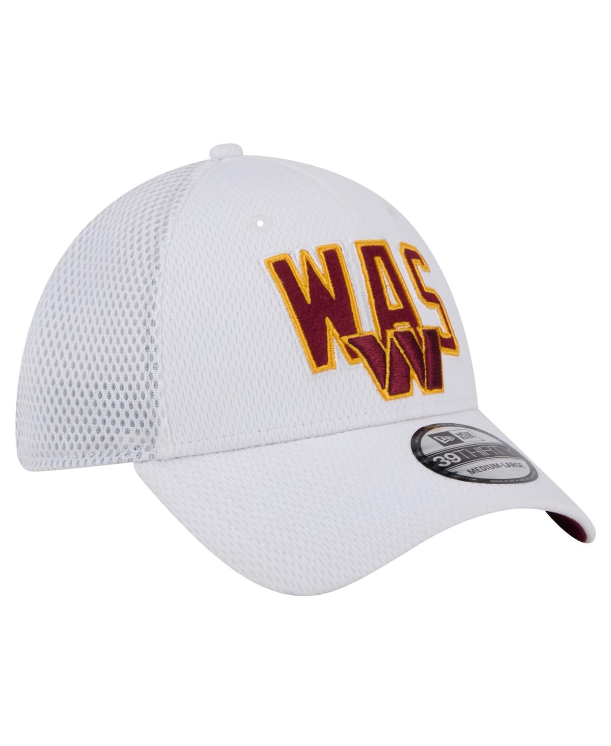 New Era Men'sWashington Commanders Breakers 39THIRTY Flex Hat - White