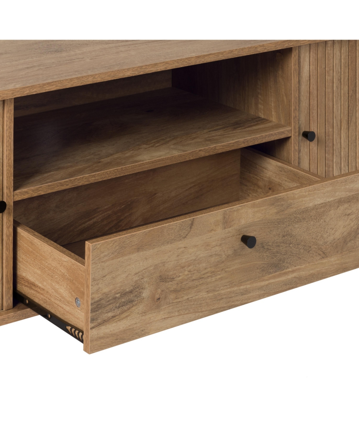 Amber & Emily Tv Stand with Sliding Doors for TVs up to 75"