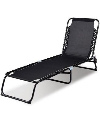 Foldable Camping Patio Chaise Lounge Chair
