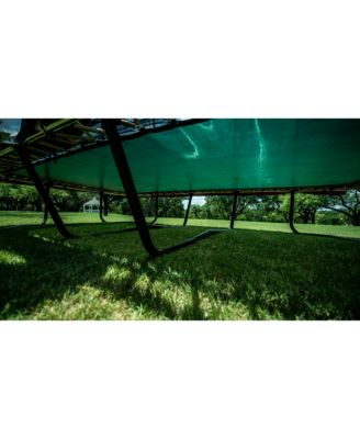 Pro-Series Rectangular Trampoline 10ft x 18ft - Double the Springs, Patented V-shaped Spring Arrangement, Comfort Weave Jumping Surface