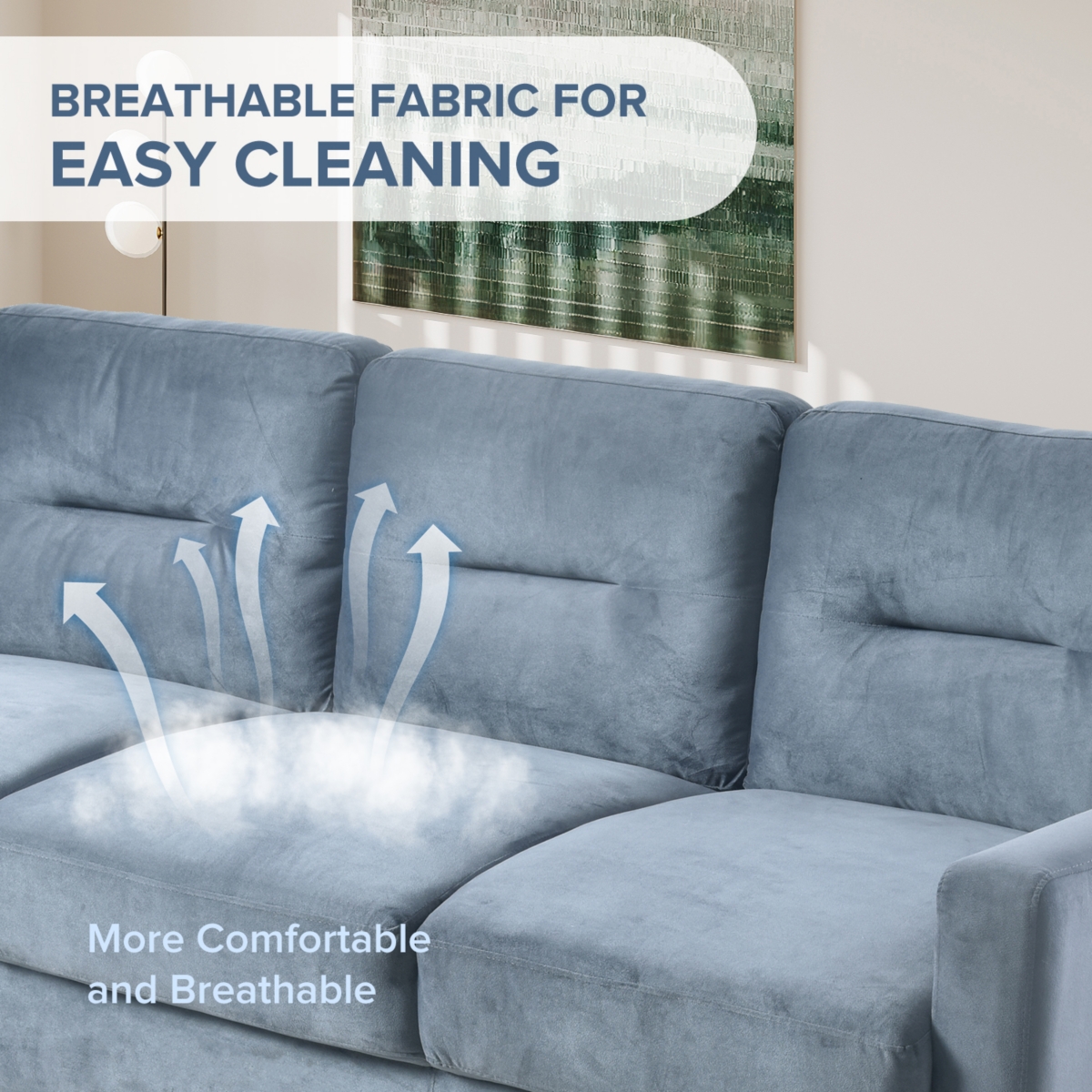 Streamdale Furniture Couch Comfortable Sectional Couches And Sofas For Living Room Bedroom Office Small Space