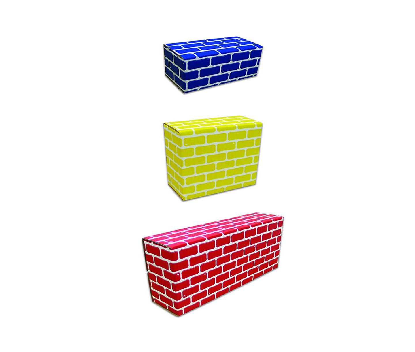 Детский конструктор Kaplan Early Learning Cardboard Brick Block Jumbo Building Set, 44-Piece, Ages 2+ — фото 4