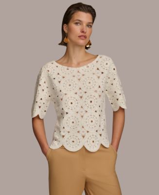 Donna Karan New York Donna Karan Women's Crochet Cotton