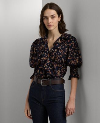 Lauren Ralph Lauren - Women's Floral Puff-Sleeve Blouse