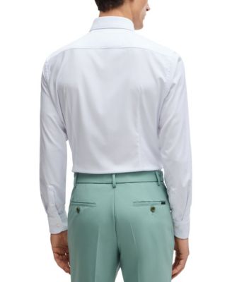 Men's Structured Performance Slim-Fit Dress Shirt