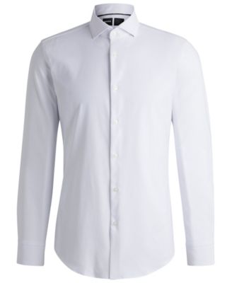 Men's Structured Performance Slim-Fit Dress Shirt