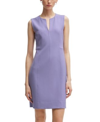 BOSS by Hugo Boss Women's Notch Neckline Sleeveless Dress - Macy's