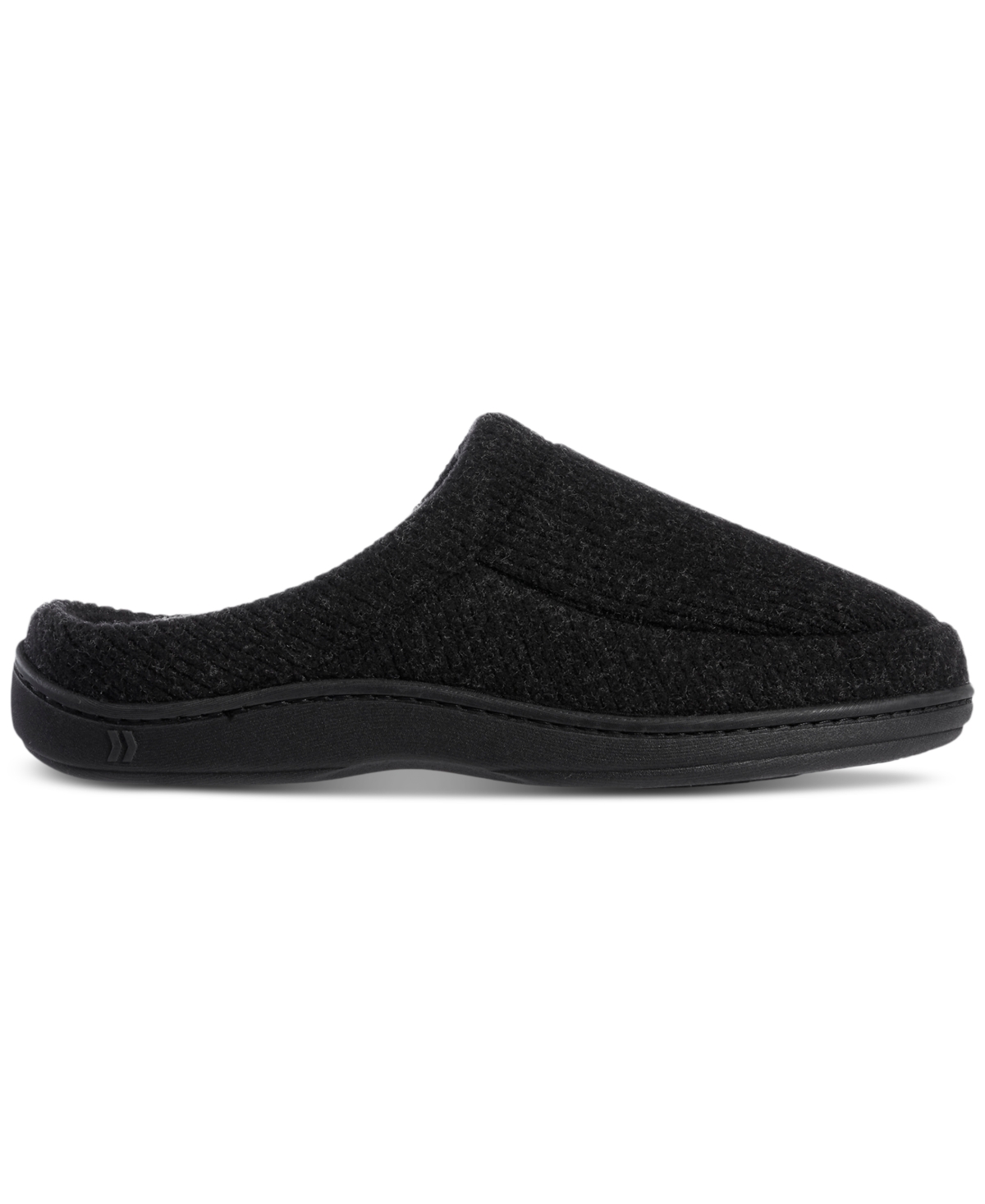 Isotoner Men's Heathered Cord Knit Jermaine Clog Slipper with Micro Terry Lining