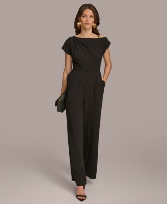 Donna Karan New York - Women's Hardware-Trim Asymmetric-Neck Jumpsuit