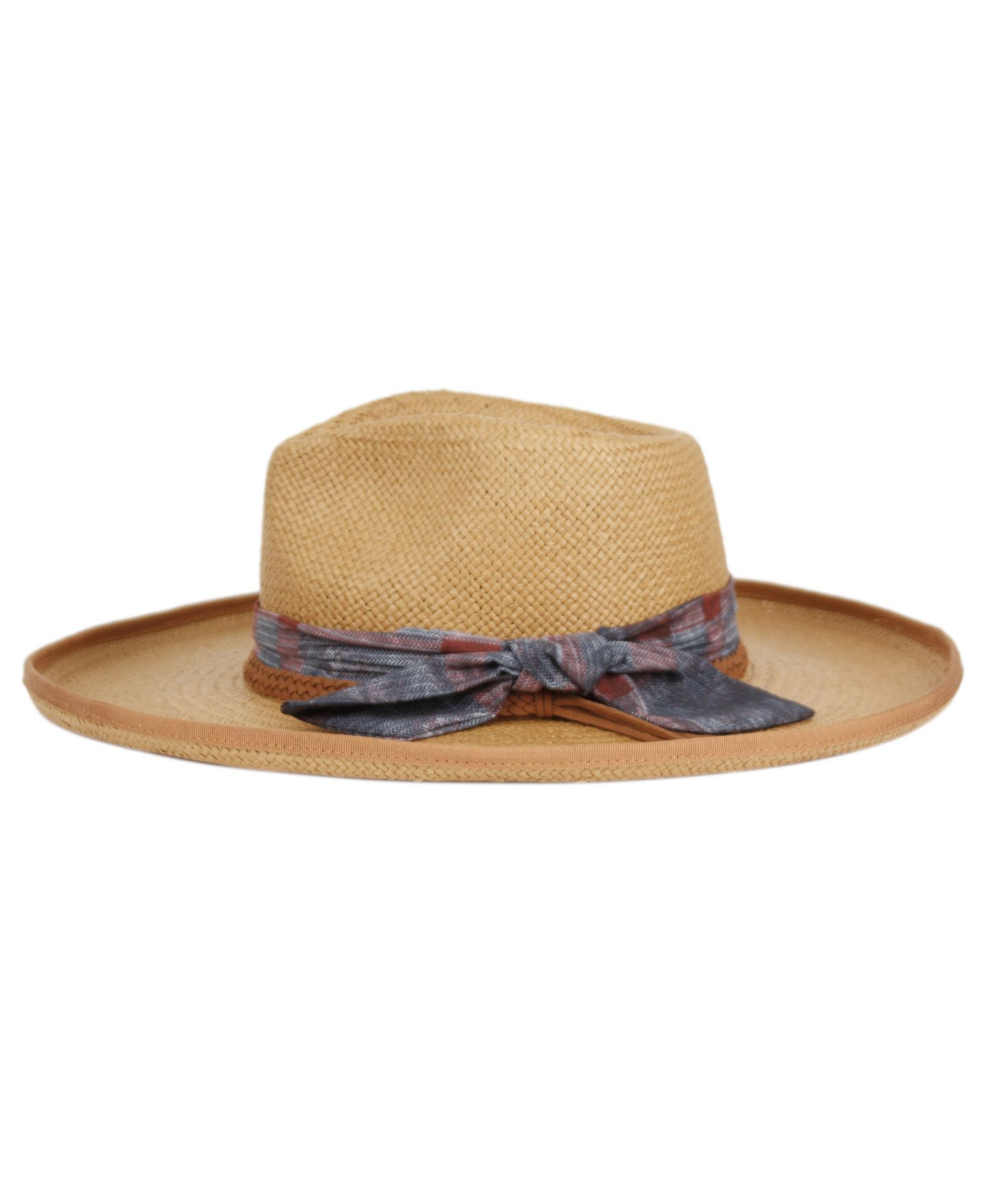 Женский головной убор Angela & William Upturned Wide Brim Fedora Hat, цвет: Коричневый — фото 2