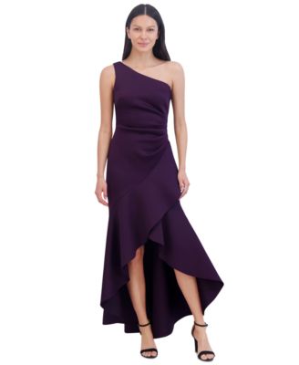 Eliza J Women's One-Shoulder High-Low Hem Sleeveless Gown - Macy's