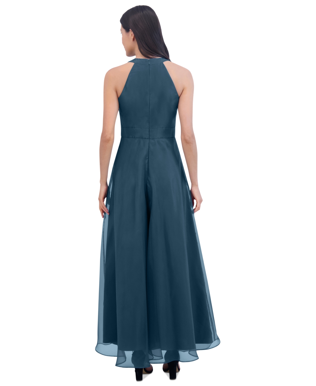 Eliza J Women's Bow-Neck Sleeveless Wide-Leg Jumpsuit