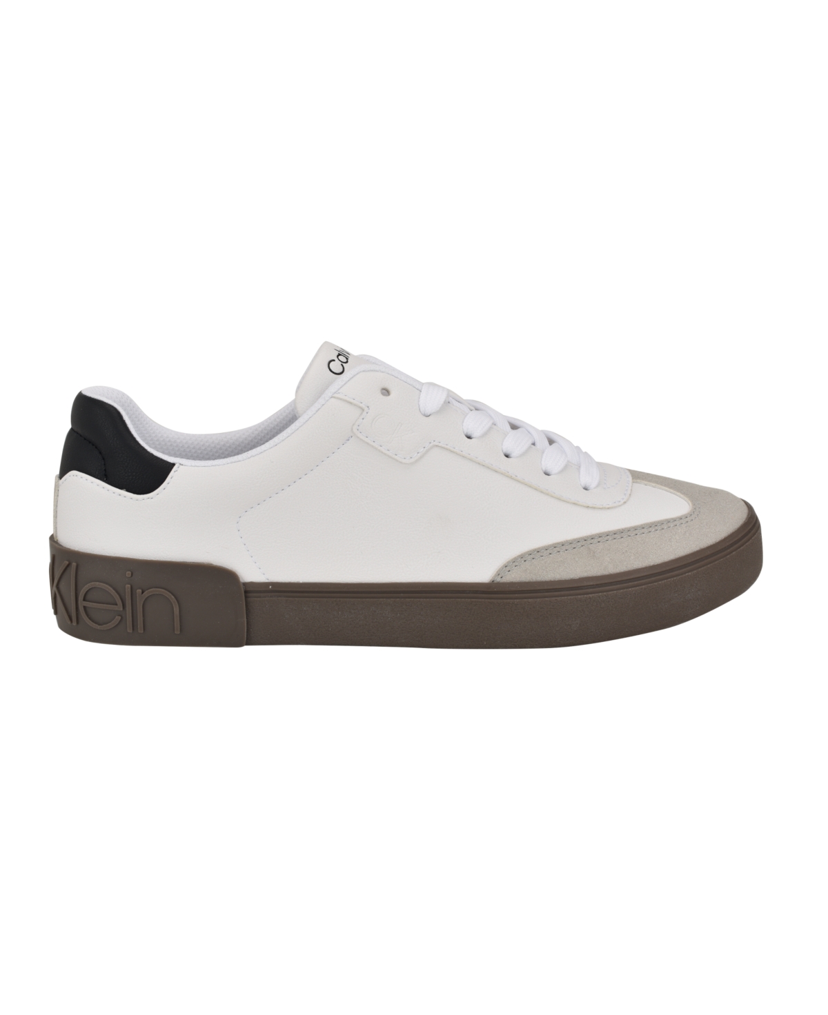 Shop Calvin Klein Men's Romal Lace-up Casual Sneakers In Medium Grey