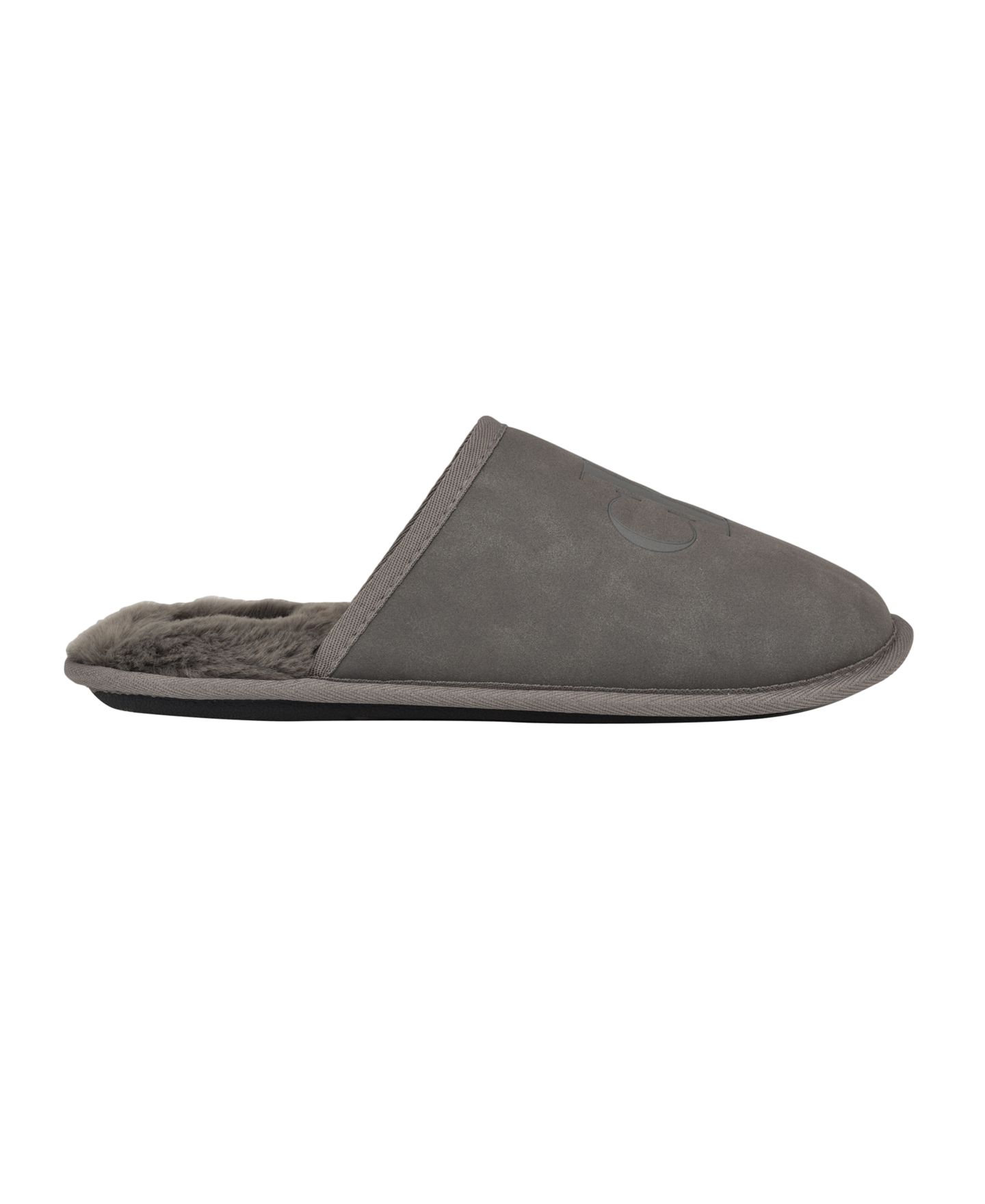 Мужские тапочки Calvin Klein Xavery Slip-On Casual Slippers, цвет: Тёмный серый — фото 2