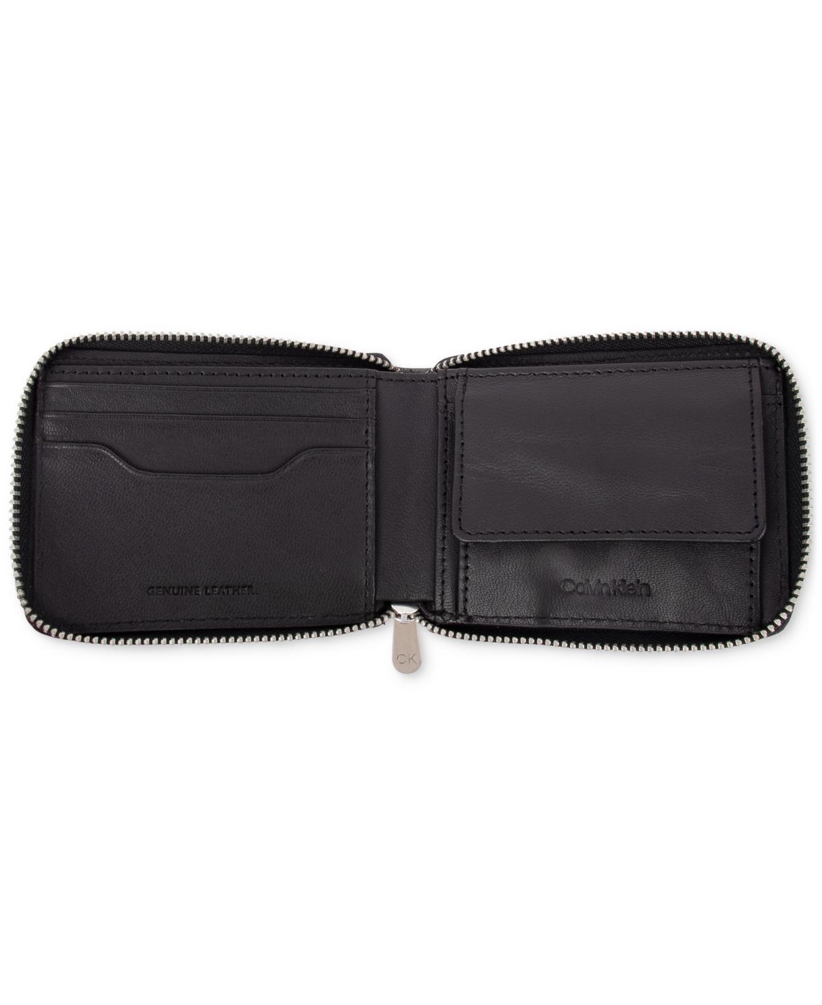 Calvin Klein Men's Cracked Leather Logo Wallet