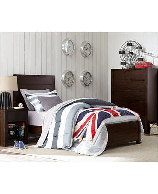 Furniture Tribeca Brown Twin Bedroom Furniture Collection, Created for Macy&#39;s - Furniture - Macy&#39;s