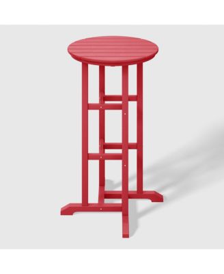 Outdoor Patio Bar Height Table and Bar Stool 4-Piece Dining Set