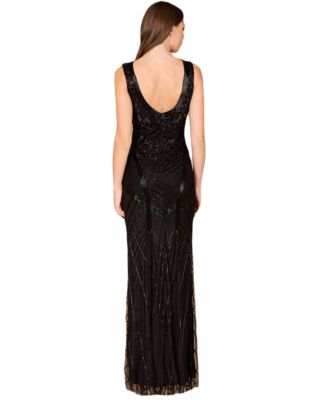 Women's Fitted Dress With Tonal Beading