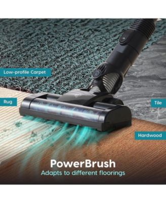 USA Power Brush Cordless Stick Vacuum for Low-profile Carpet Rugs and Hard Floors, Stand and 6-in-1 Attachments, 9000Pa Suction LED Indicator, 60K RPM 35 Min Runtime Battery, Pet Hair Cleaner
