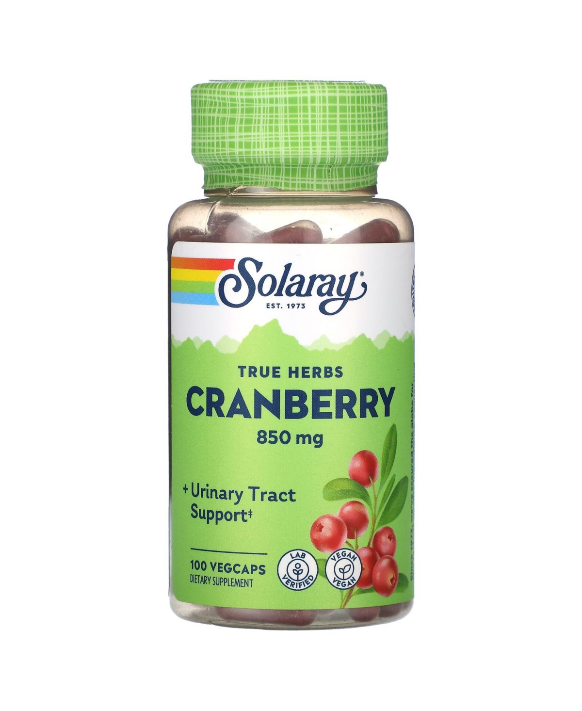True Herbs Cranberry - 100 VegCaps (425 mg per Capsule)