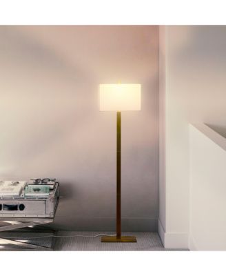 Stella 60" LED Standing Floor Lamp with Rectangular Shade