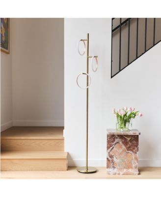 Saturn 66" LED Tree Floor Lamp with 3 Removeable Light Rings