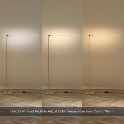 Libra Modern Minimalist LED Floor Lamp with Adjustable Color Temperature (54.5")