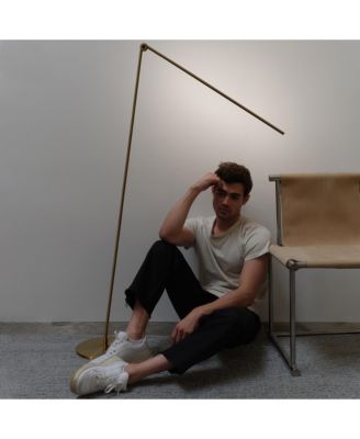 Libra Modern Minimalist LED Floor Lamp with Adjustable Color Temperature (54.5")