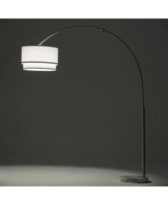 Mason 81" LED Contemporary Arc Floor Lamp with Marble Base, Bulb Included