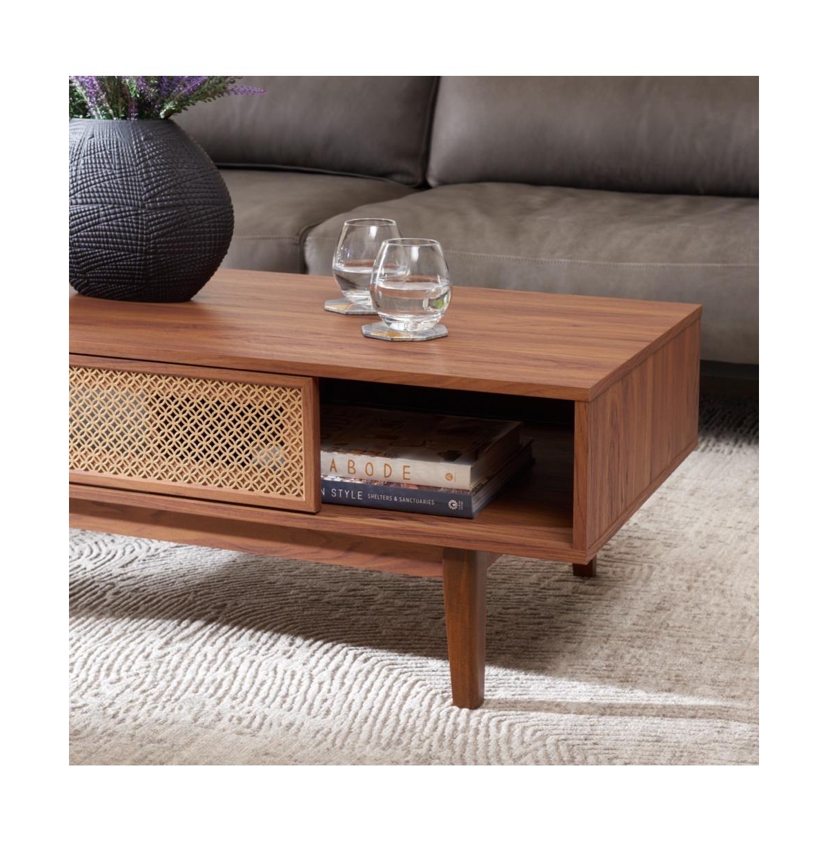 Safavieh Ceu 2 Door Coffee Table - gold