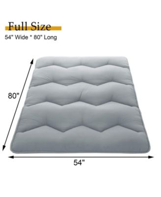 Futon Mattress Full Size, Floor Mattress Pad Portable Dorm Sleeping Pad, 54"x 80"