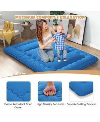 Camping Futon Mattress with Washable Cover and Carry Bag for Easy Storage