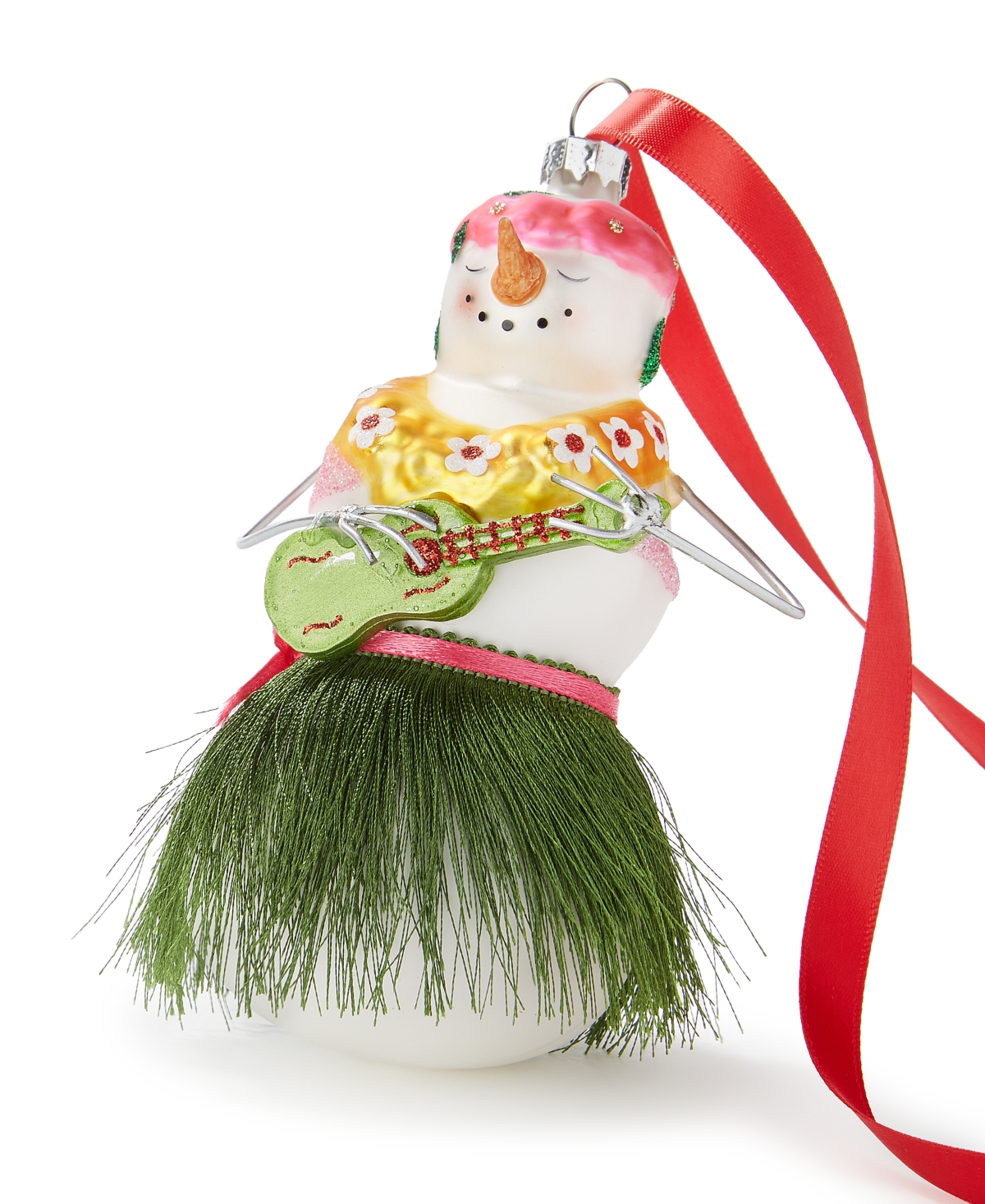 Holiday Lane Hawaii Snowman In A Hula Skirt Ornament, Exclusively At Macy's In No Color