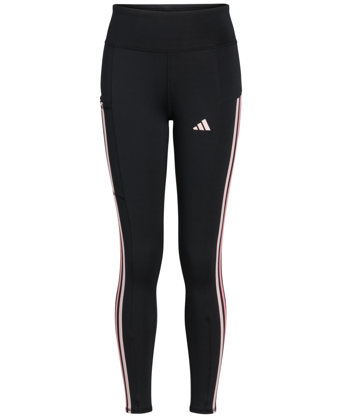 adidas Big Girls Aeroready 3-Stripe Cellphone Pocket Leggings - Multi