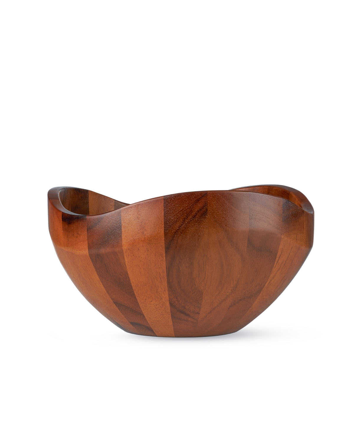 Nambe Billow Salad Bowl With Servers In Brown