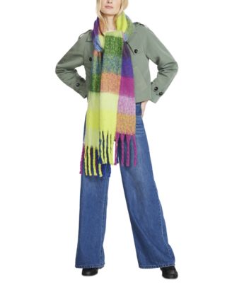 Women's Brushed Plaid Blanket Wrap Scarf
