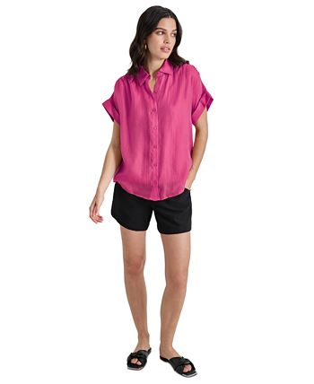 Dkny Women's Striped Button-Front Shirt main image 0