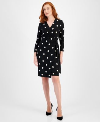 Anne Klein Faux Wrap Dress Macy s