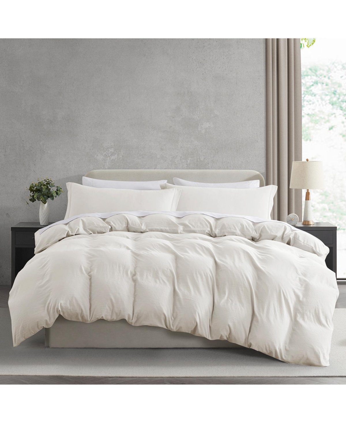 Clara Clark Super Soft Prewashed 2 Piece Duvet Cover Set - Zipper Closure (comforter not included)