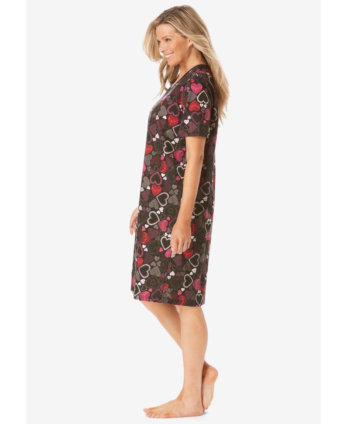 Dreams & Co. Plus Size Print Sleepshirt