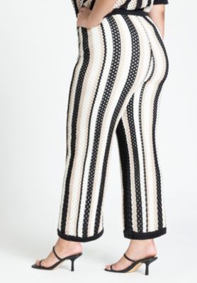 Women's Plus Size Crochet Pull On Pant