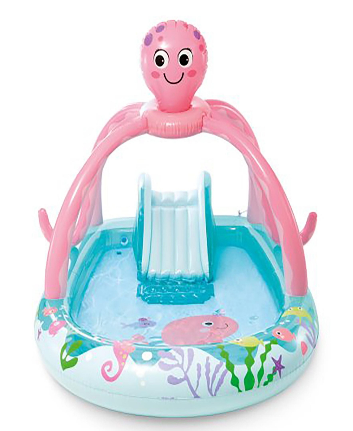 Intex Friendly Octopus Inflatable Play Center Water Slide In Multi