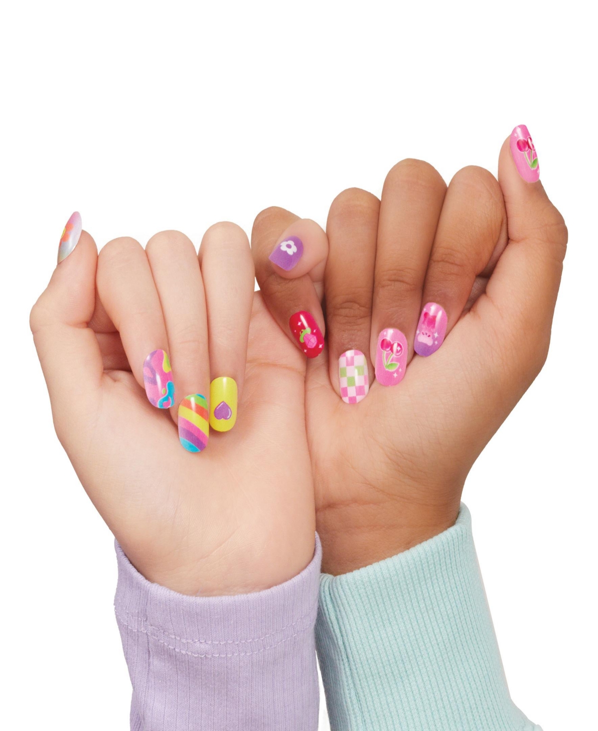 Make It Real 3c4g Totally Trendy Faux Nail Set In Multi