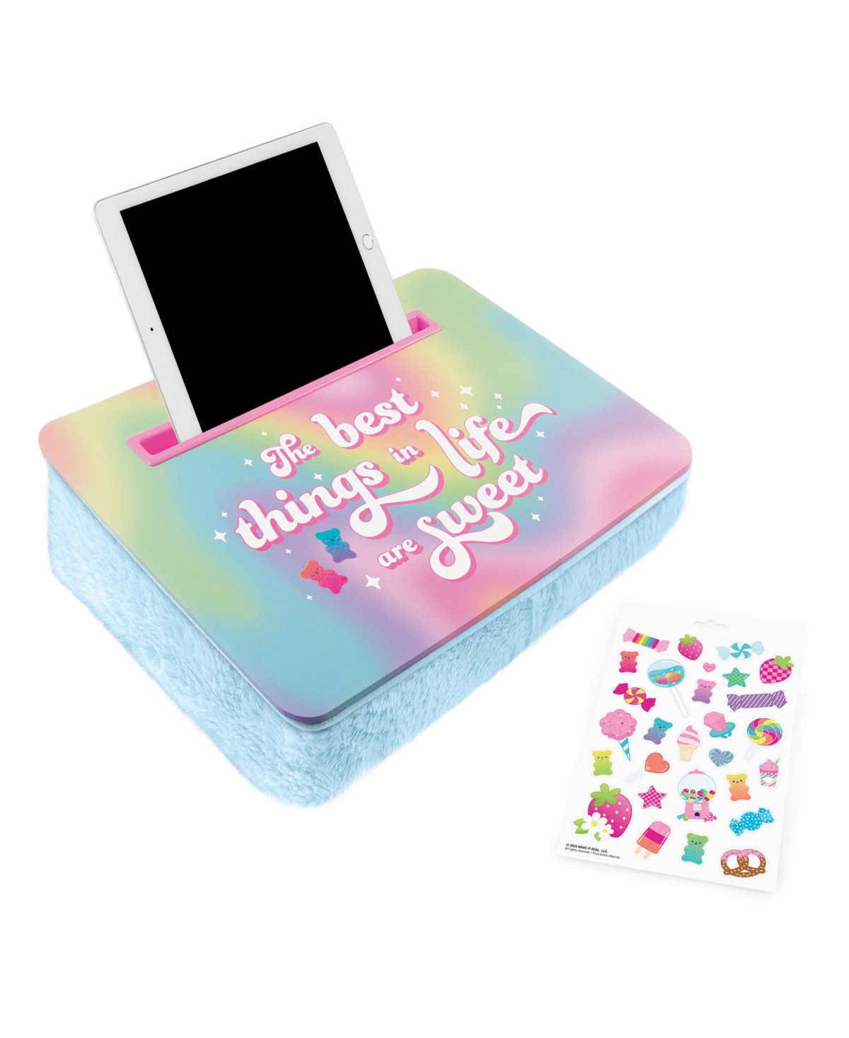 Make It Real 3c4g Life Is Sweet Lap Desk Sticker Set In Multi